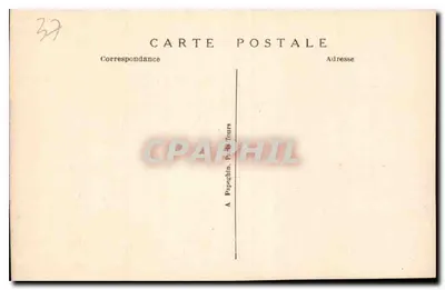 Loches (Loire-et-Loire) — Het Koninklijk Kasteel, De Poort van de Cordeliers en de Collegiale — A. P. — Achterkant