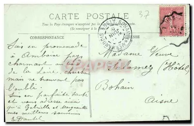 Amboise — Zamek i nabrzeże — LL — Rewers
