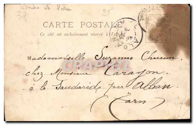 Amboise — O Castelo — Imprensa Gautreux — Verso
