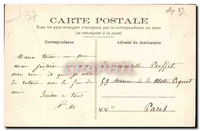 Chenonceaux (Loire-et-Loire) — Il Castello, Facciata Ovest — Grand Bazar, n° 450 — Verso