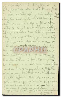Chinon — Zamek XIII i XV wieku — Wieża Boissy — A. P. — Rewers