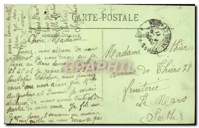 Chenonceaux — Zamek — Façada zachodnia — Widok z ogrodu — LL. — Rewers