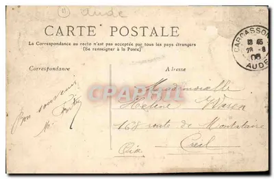 Carcassonne — Ponte Vecchio e la Città — n. 46 — Verso
