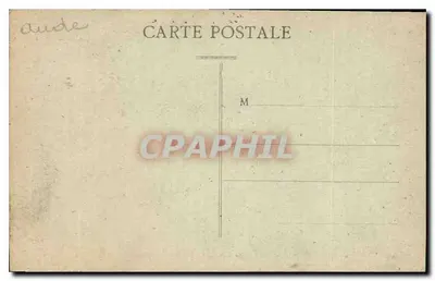 Cidade de Carcassonne — Subida da Porta de Aude — E. Roudière, editor — Verso