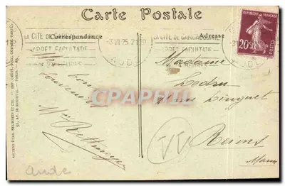Cidade de Carcassonne — Torre da Justiça — Graphphil — Verso