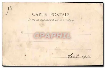 Montferrand - Casa de Adão e Eva — editor Léon Bongé, n°61 — Verso