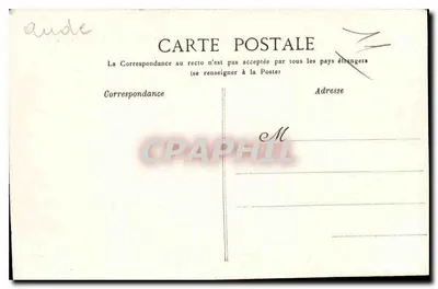 Carcassonne — Zamek feudalny — Fot. Michel Jordy, Miasto Carcassonne — Rewers