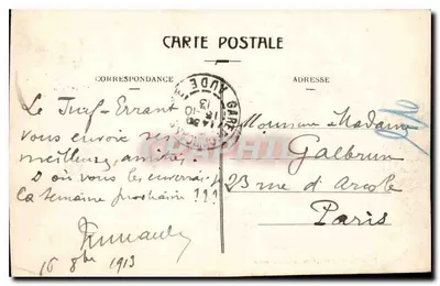 Carcassonne — Os Rempartes e a Cidade — Editor: Impressor de Carcassonne, n°19 — Verso