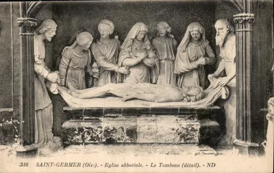 Saint-Germer (Oise) - Igreja abacial - O Túmulo (detalhe)