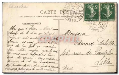 Miasto Carcassonne — Les Lices — wydawca nieznany, nr 15 — Rewers