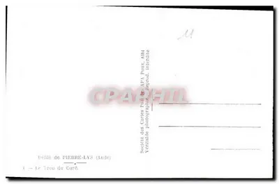 Le Trou du Curé — Défilé de Pierre-Lys (Aude) — Société des Cartes Postales APA Poux — Achterkant