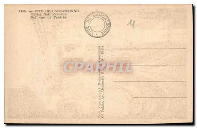 Kościół św. Nazareza — Nef widziana z wejścia — Wydawca: N° 1855 — Rewers