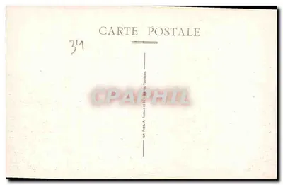 Miasto Carcassonne — Panorama — Drukarnia A. Finaud i Spółka, Toulouse — Rewers