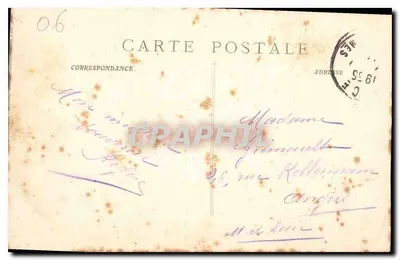 Cannes (A.-M.) - Kolumna św. Georgiusza — Tymczasowy szpital na Place de Nice — Lib. Maillan wyd. Cannes. 596 — Rewers