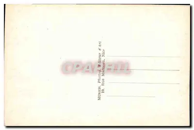 Nice - A Ponte - Passeio — Munier, Fotógrafo, Rue Marbeau, Nice, n°19 — Verso