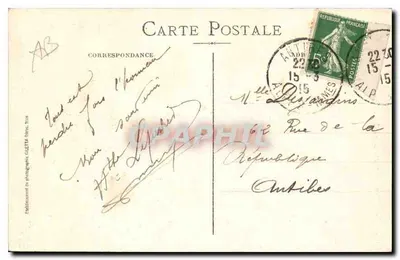 Nice — Pomnik Garibaldiego — Wydawca Giletti, nr 18 — Rewers