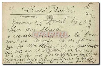 Widok z lotu ptaka od Cannes do Saint-Raphaël — LL. — Rewers