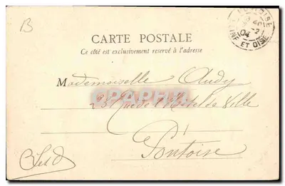Zamek Chantilly — Galeria Malowidek — B.F. Paryż — Rewers