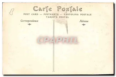 Castelo de CHANTILLY — A Cour d'Honneur — Editor: H. HUBERT, n°22 — Verso
