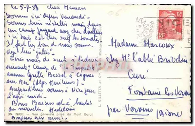Nioe — Algemene uitzicht genomen vanaf de Berg Boron — L. Gilletta & Cie — Achterkant