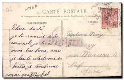 NICE - La Jetée-Promenade, uitzicht genomen vanaf de zee — Uitgave Gilelta, foto, Nizza, n° I46 — Achterkant