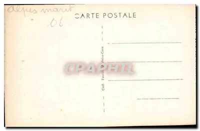 Peïra-Cava (A.M.) — Vista das Alpes — Verso