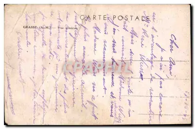Grasse (A.M.) — Widok ogólny — wydawca nieodczytalny — Rewers
