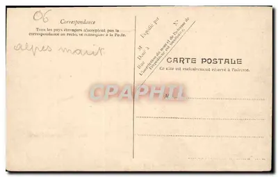 Nice — Promenade dos Ingleses — V.P. Paris No. 1 — Verso