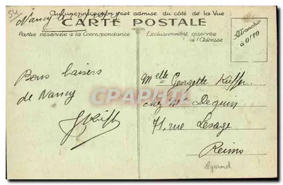 NANCY — Brama Désilles — Fototypia A. Humblot et Cie — Rewers
