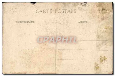 Tarjeta postal antigua Bruley M y M la iglesia Interior — Reverso