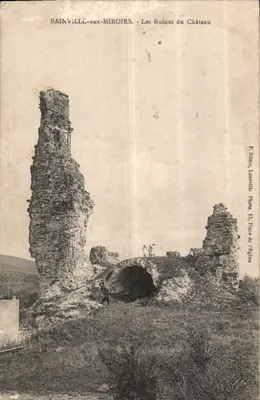 BAINVILLE-aux-MIROIRS - Ruínas do Castelo — P. Ritter, Laméville, Foto. 13, Place de l'Église
