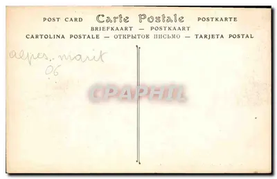 Kap Martin — Droga pod lasem — ND Fot. nr 828 — Rewers