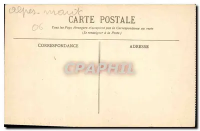 Wyspa Świętego Honorata — Zamek — BR — 1954 — Rewers
