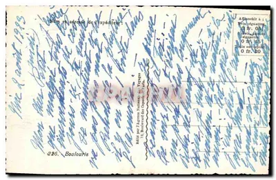 Visão da costa — Boulouris — editor não visível — Verso