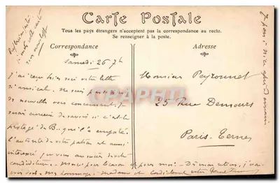 Cap d'Antibes — Rochers de la Villa Eilenroc — Éditeur : M. D. Pha. n° 272 — Rewers