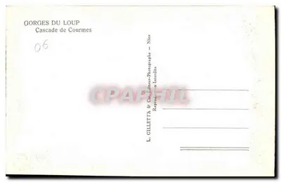 Góry Loup — Skocznica Courmes — L. Gilletta & Cie, Nîmes — Rewers