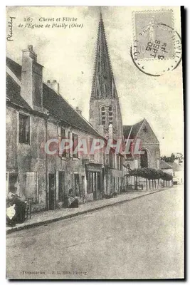 Plailly — Igreja com flecha gótica — Dominartin - E.L. Edição Fotográfica