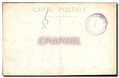 Płyta komemoracyjna po żołnierzach zginących dla Francji — 1914-1918 — Wydawca: Fotografie B. B. Riouey — Rewers