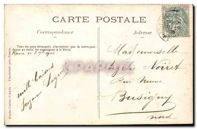 Meisje in gestreepte jurk — Foto-ansichtkaarten Gillers — n° 847 — Achterkant