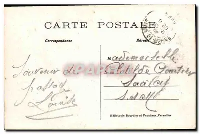 Park Versaille — Basen Latony — Hélllotype Bourdier i Faucheux, n°40 — Rewers