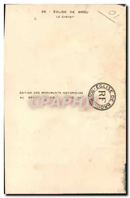 Kerk van Brou — Het Presbyterium — Uitgave van de Historische Monumenten, Parijs VIII — Achterkant