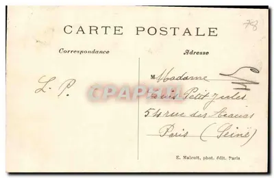 Parque do Castelo de DAMPIERRE (S.-et-O.) — A grande queda d'água — E. M. n°2241 — Verso