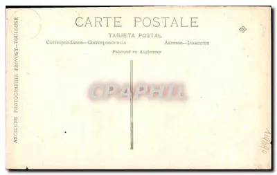 Retrato de jovem mulher — época 1920-1930 — Ancienne Photographie Provost, Toulouse — Verso