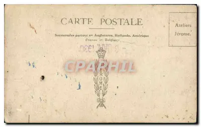 Dois operários — estúdio — Ateliers Jérôme, n° 0866 — Verso