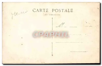 Mulher em traje tradicional — diante de um prédio — Carta postal italiana — Verso
