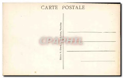 Versalhes. Hameau de Trianon — Maison de la Reine — Edição P. Girard, rue Colbert, Versalhes — Verso