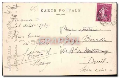 Gavarnie — O Circo — P. D. — Verso