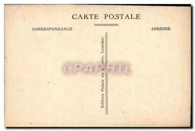 Lourdes — The Cambrai Monument — Edition Palais du Rosaire — Back