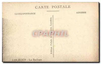 Lourdes — A Basílica — Édition Lourdes - La Basilique — Verso