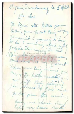 Jovem casal apaixonado — texto impresso — n° 2264 — Verso